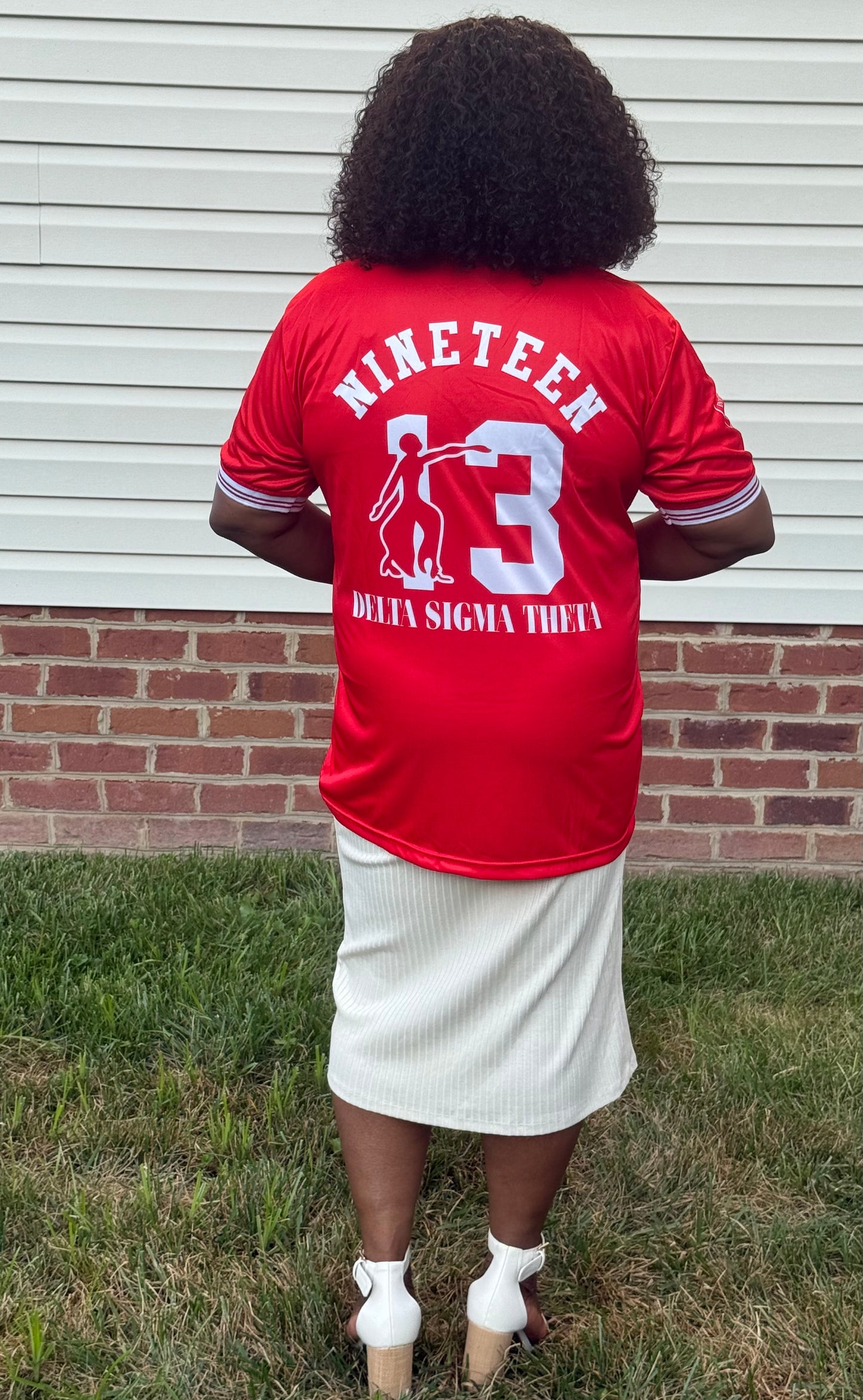 Delta Sigma Theta jersey inspired shirt