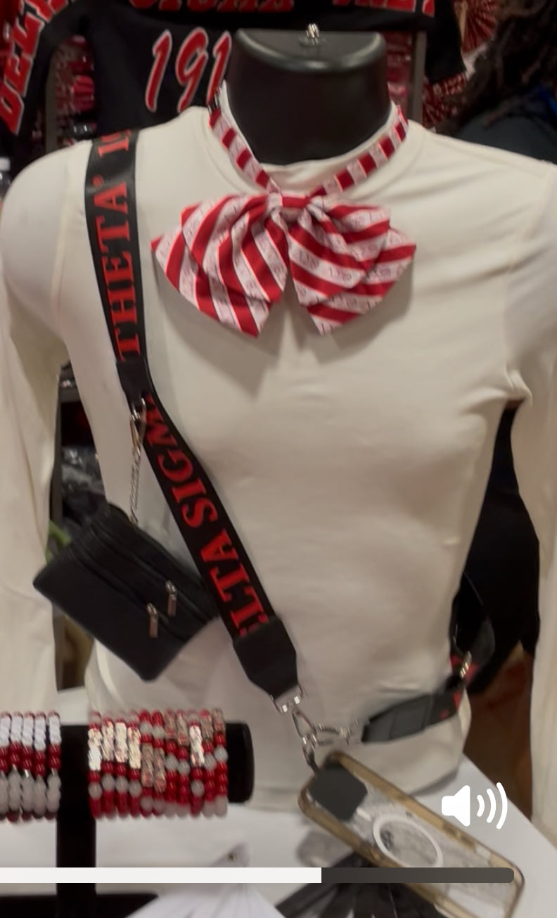 Delta Sigma Theta purse strap and phone holder