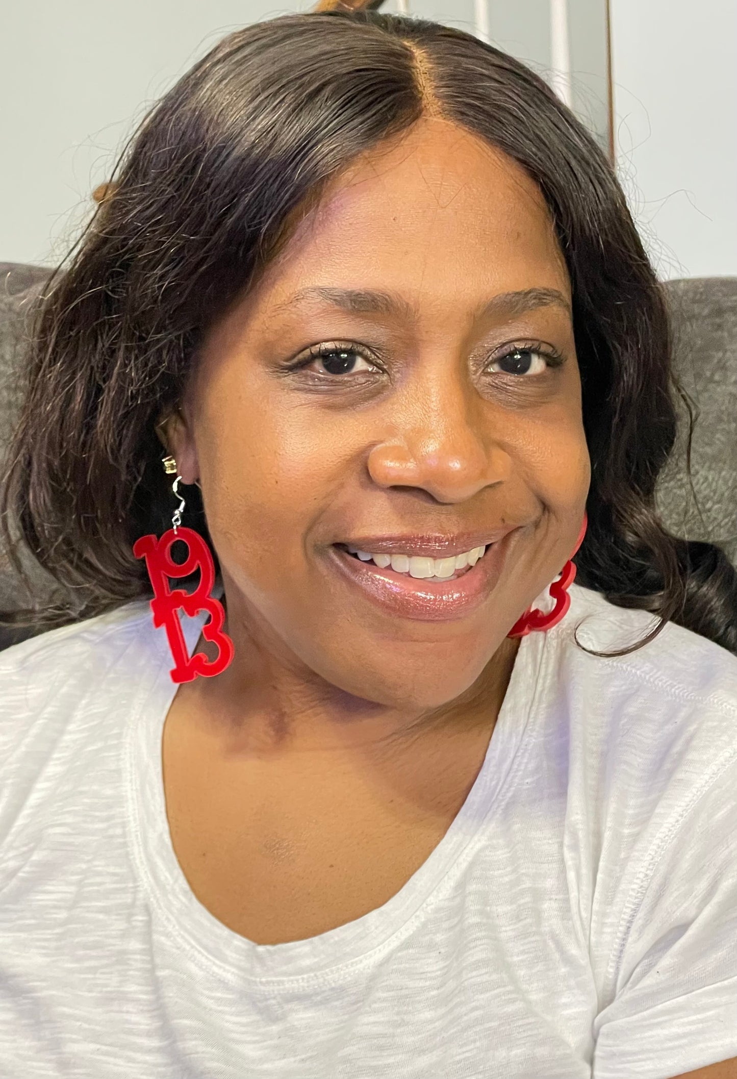 Delta Sigma Theta acrylic earrings