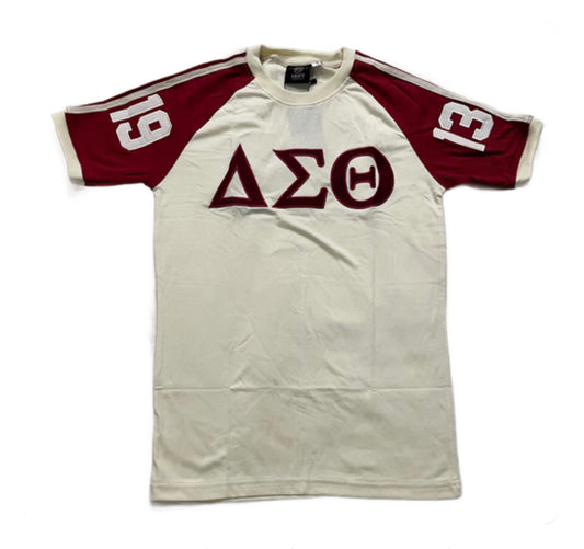 Delta Sigma Theta crimson and cream t-shirt